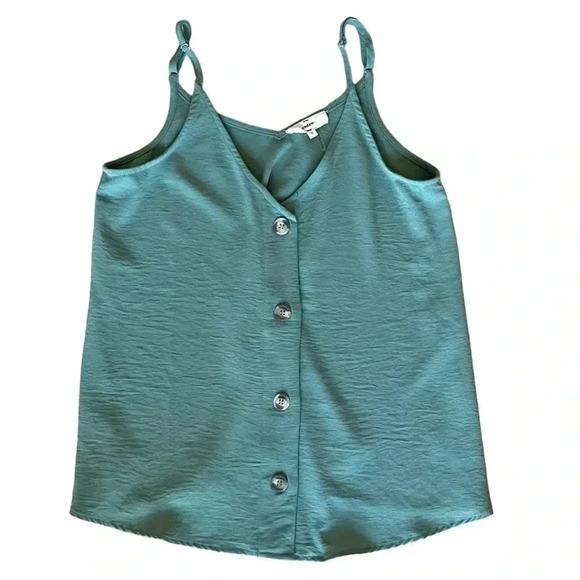 Entro Teal Button Down Cami - Picture 6 of 6
